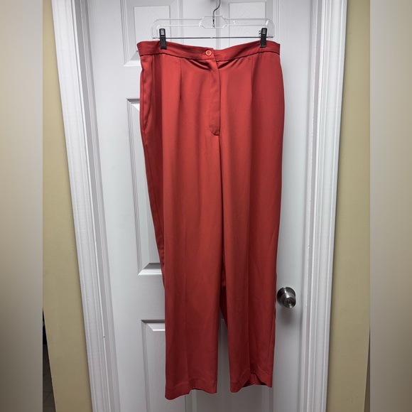 Vintage Jon Lawrence Rust Wide Leg Pants – Size 18W – Made in USA - Picture 2 of 11